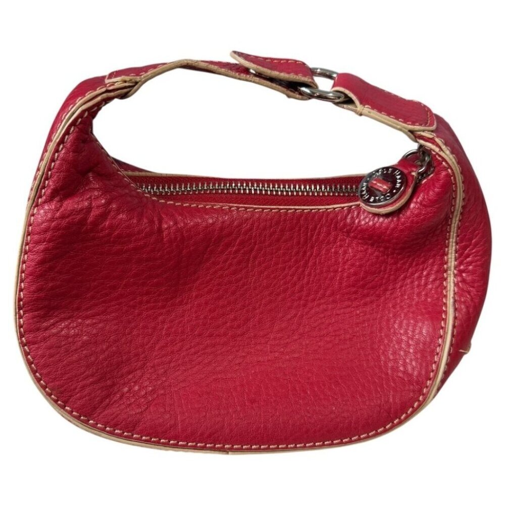 Cole Haan / Estée Lauder Leather RED Mini Pouch Bag Hand Purse